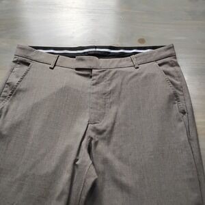Greyson Golf Dress Pants Mens 36/32 Brown Wool Blend Straight Leg Wolf